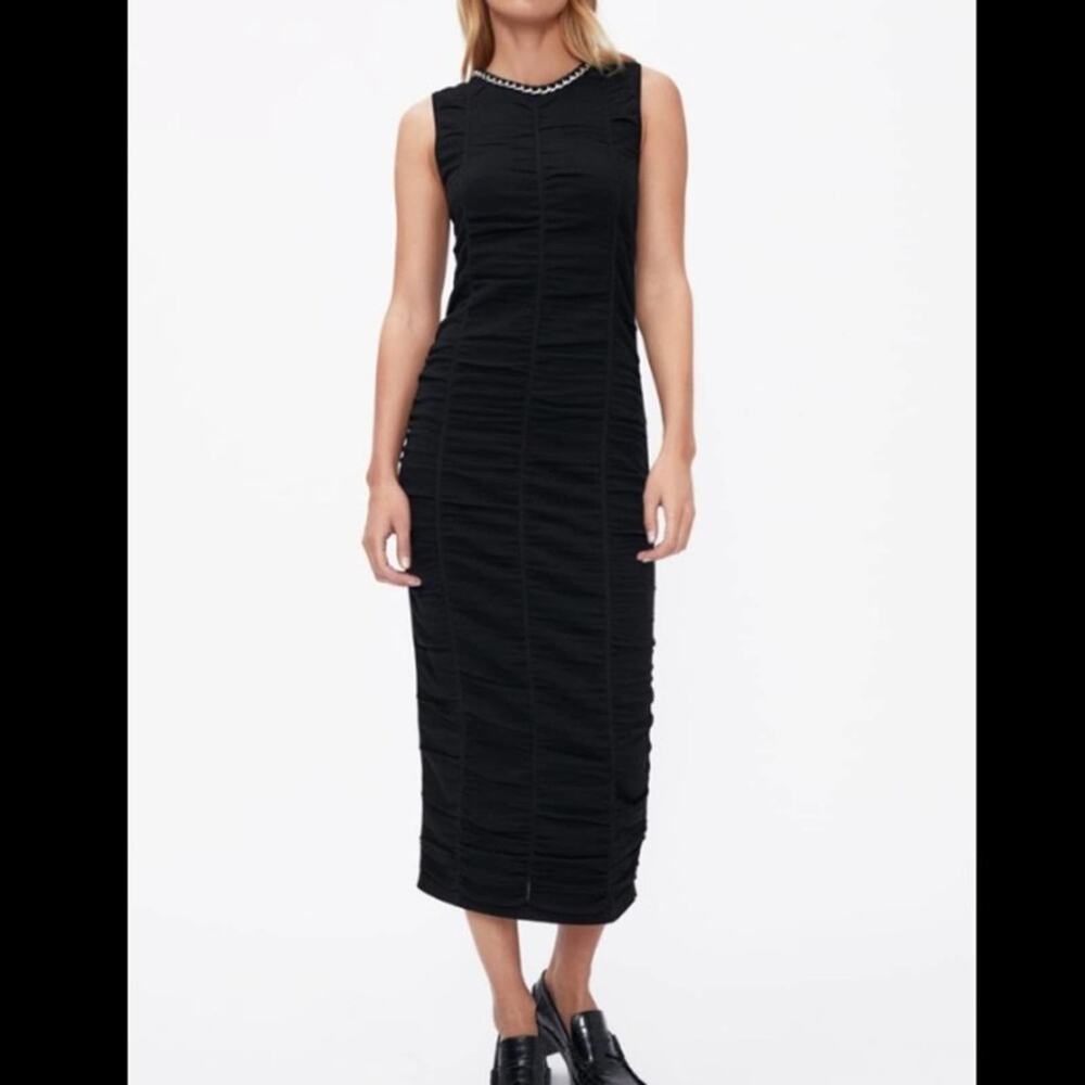 Zara Chain Trim Draped Dress. Christmas or holiday dress